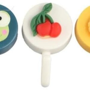 5 creative cartoon plastic hooks for towels/hats/bags.