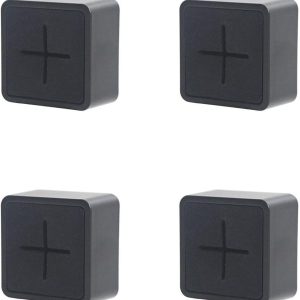4 adhesive push hooks for kitchen/dish towels.