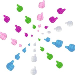 50 silicone thumb hooks as cable clips/wall hangers.