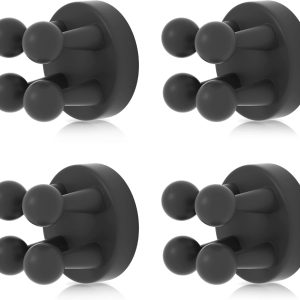 4 silicone toothbrush/plug holders for bathroom/kitchen.