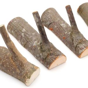 4 vintage real tree branch 3M adhesive rustic hooks.