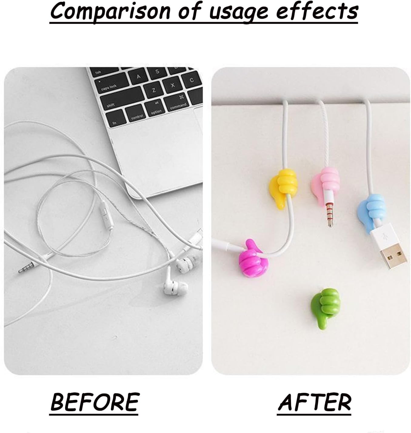 9 creative silicone thumb hooks as cable clips/key hangers. - Image 2