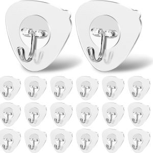 20 triangular waterproof hooks, 13lb, reusable.