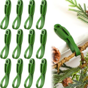 24 reusable silicone garland hooks for mantles/stairs.